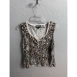 Women‎ Animal Berek Size XL  Pullover Sweater 1/4 Button